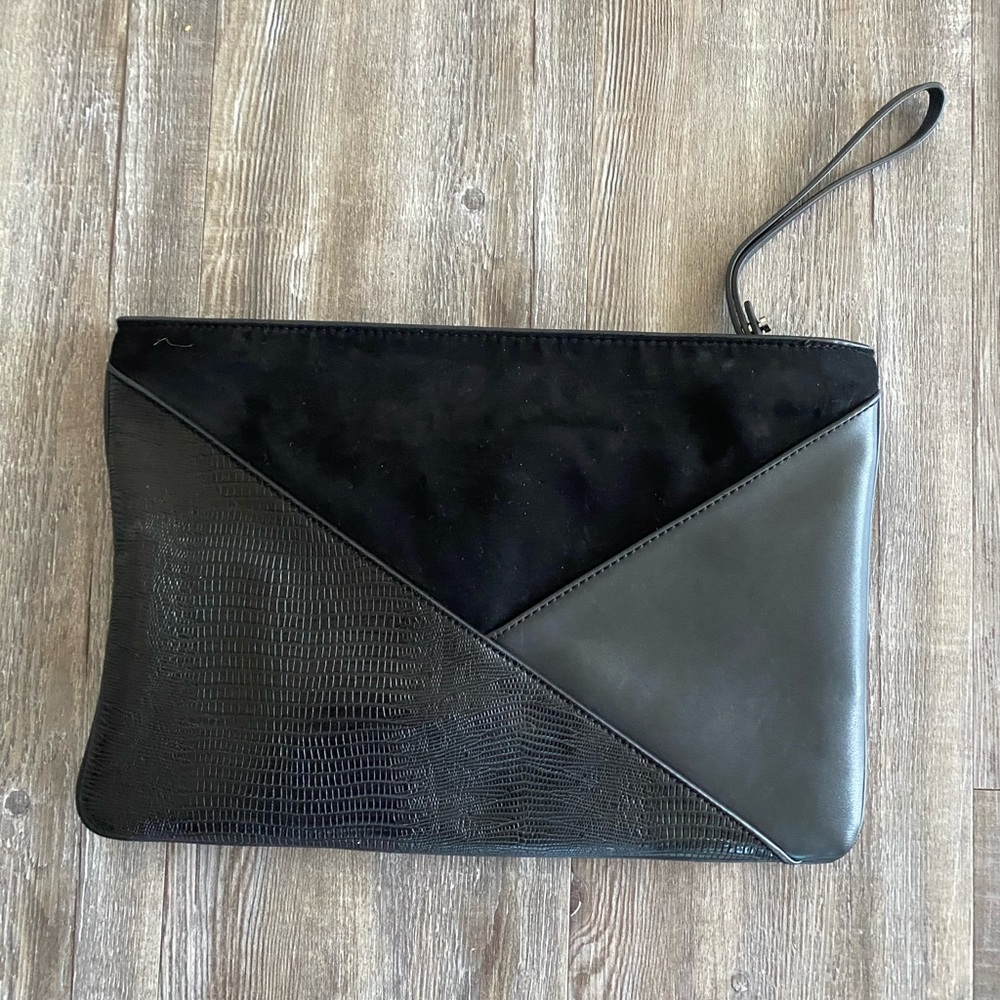 Zara Black Envelope Clutch